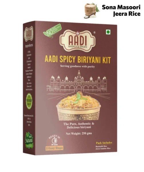 Chicken / Motton Biriyani Rice Mix (Sona Masoori + Jeera Rice)